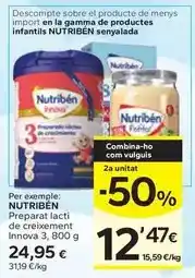 Caprabo Nutribén - preparat lacti de creixement innova 3 oferta