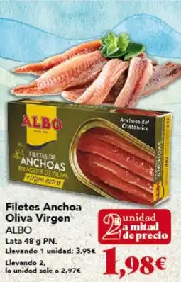 Gadis ALBO Filetes Anchoa Oliva Virgen oferta