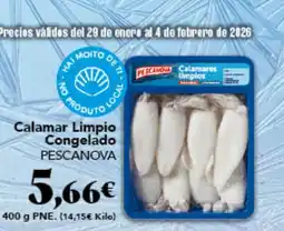 Gadis PESCANOVA Calamar Limpio Congelado oferta