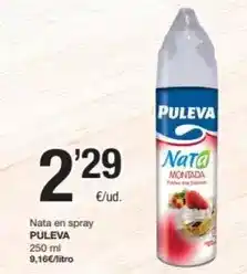 SPAR Fragadis Puleva - nata en spray oferta