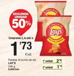 SPAR Fragadis Lay's - patatas al punto de sal oferta