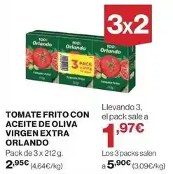 El Corte Inglés Orlando - tomate frito con aceite de oliva virgen extra oferta