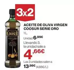 El Corte Inglés Coosur - aceite de oliva virgen serie oro oferta