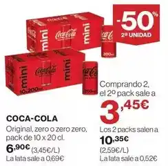 El Corte Inglés Coca-cola - original, zero o zero zero oferta