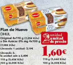 Gadis DHUL Flan de Huevo oferta