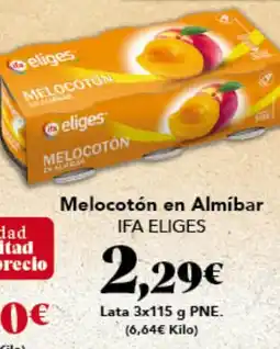 Gadis IFA ELIGES Melocotón en Almíbar oferta