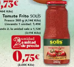 Gadis SOLÍS Tomate Frito oferta
