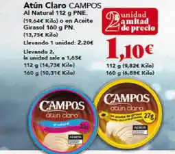 Gadis CAMPOS Atún Claro Al Natural oferta