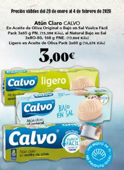Gadis CALVO Atún Claro oferta