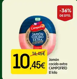 Economy Cash CAMPOFRÍO Jamón cocido extra oferta