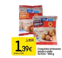 Economy Cash ALTEZA Croquetas artesanas jamón o pollo oferta