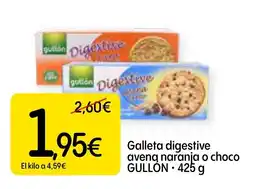 Economy Cash GULLON Galleta digestive avena naranja o choco oferta