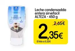 Economy Cash ALTEZA Leche condensadda entera sirvefacil oferta
