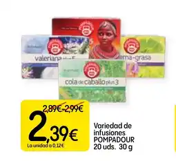 Economy Cash POMPADOUR Variedad de infusiones oferta