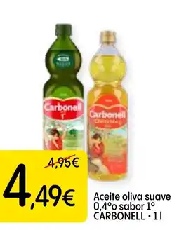 Economy Cash CARBONELL Aceite oliva suave 0,4° sabor 1° oferta
