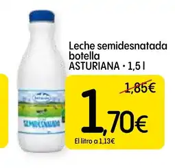Economy Cash ASTURIANA Leche semidesnatada botella oferta