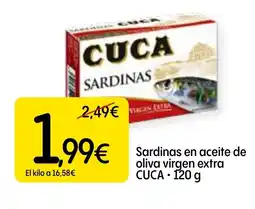 Economy Cash CUCA Sardinas en aceite de oliva virgen extra oferta
