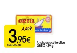 Economy Cash ORTIZ Anchoas aceite oliva oferta