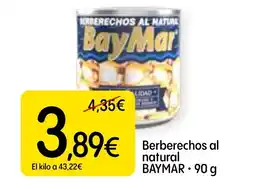 Economy Cash BAYMAR Berberechos al natural oferta