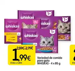 Economy Cash WHISKAS Variedad de comida para gato oferta