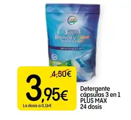 Economy Cash PLUS MAX Detergente cápsulas 3 en 1 oferta