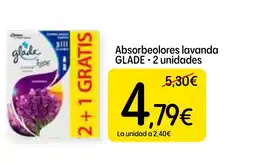 Economy Cash GLADE Absorbeolores lavanda oferta