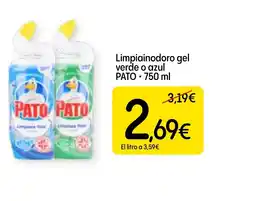 Economy Cash PATO Limpiainodoro gel verde o azul oferta