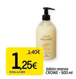 Economy Cash CROWE Jabón manos oferta