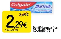 Economy Cash COLGATE Dentifrico max fresh oferta