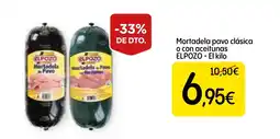 Economy Cash ELPOZO Mortadela pavo clásica o con aceitunas oferta