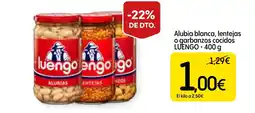 Economy Cash LUENGO Alubia blanca, lentejas o garbanzos cocidos oferta