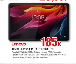 Hiper FROIZ LENOVO Tablet K11E 11" 8/128 Gris oferta