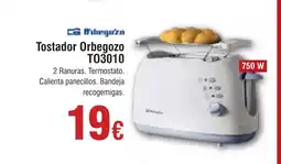 Hiper FROIZ ORBEGOZO Tostador T03010 oferta