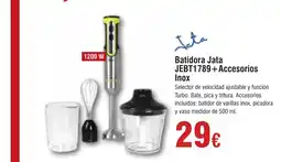 Hiper FROIZ JATA Batidora JEBT1789+Accesorios oferta