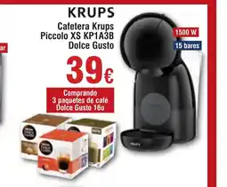 Hiper FROIZ KRUPS Cafetera Piccolo XS KP1A3B Dolce Gusto oferta