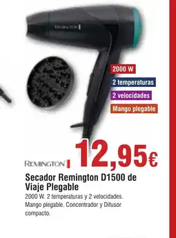 Hiper FROIZ REMINGTON Secador D1500 de Viaje Plegable oferta