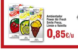 Hiper FROIZ Ambientador Power Air Fresh Smile Fresa, Limón o Vainilla oferta