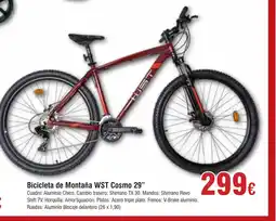 Hiper FROIZ Bicicleta de Montaña WST Cosmo 29" oferta