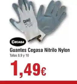 Hiper FROIZ CECASA Guantes Nitrilo Nylon oferta