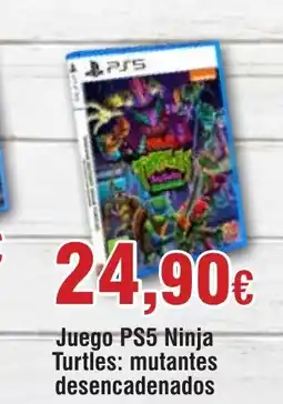 Hiper FROIZ PS5 Juego Ninja Turtles: mutantes desencadenados oferta