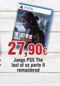 Hiper FROIZ PS5 Juego The last of us parte II remastered oferta