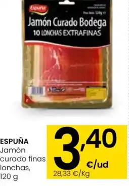 Aliprox ESPUÑA Jamón curado finas lonchas oferta