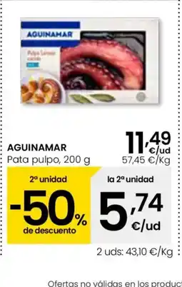 Aliprox AGUINAMAR Pata pulpo oferta