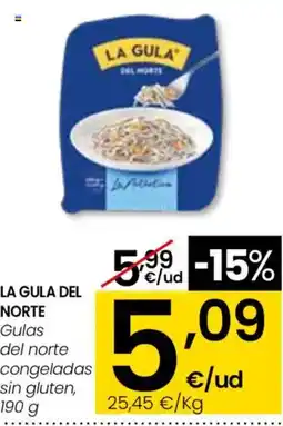 Aliprox LA GULA DEL NORTE Gulas del norte congeladas sin gluten oferta