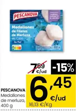 Aliprox PESCANOVA :Medallones :de merluza oferta