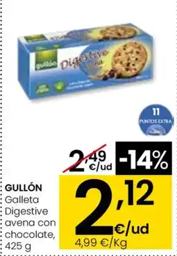 Aliprox GULLÓN Galleta Digestive avena con chocolate oferta
