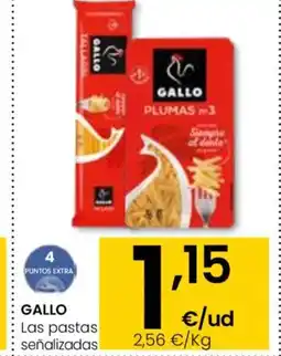 Aliprox GALLO Las pastas señalizadas oferta