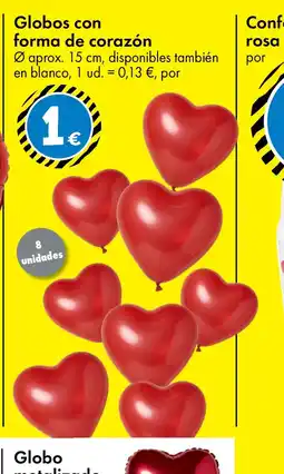 TEDi Globos con forma de corazón oferta