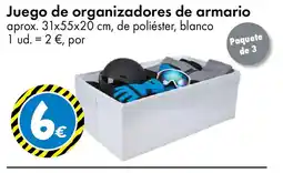 TEDi Juego de organizadores de armario oferta