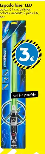 TEDi Espada láser LED oferta